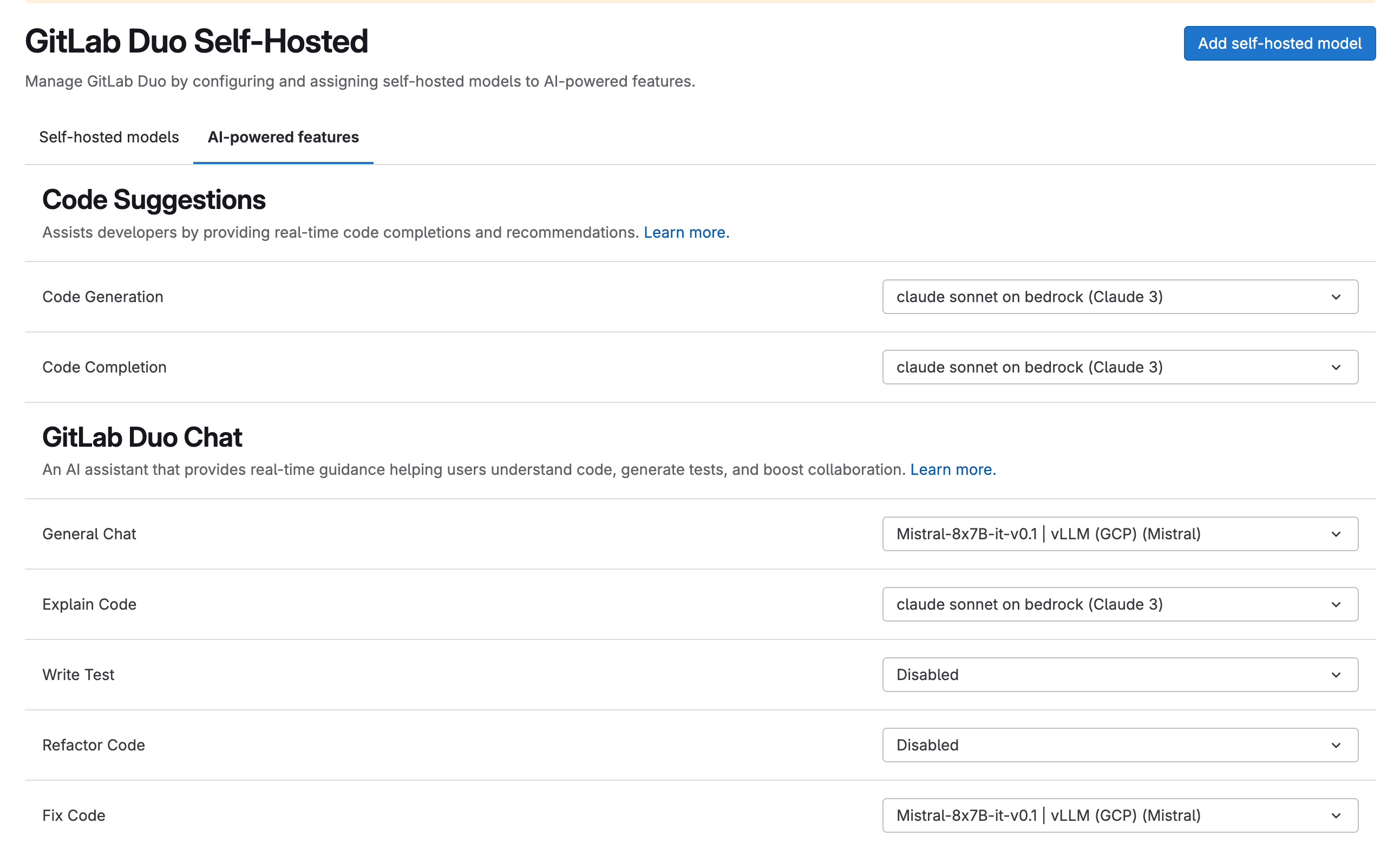 Disabling GitLab Duo Feature